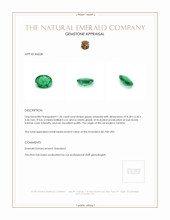 1.20 Ct. Emerald from Zambia Appraisal