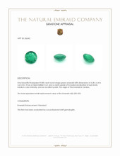 0.88 Ct. Emerald from Zambia Appraisal