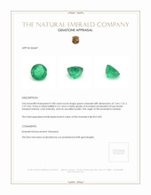 2.08 Ct. Emerald from Zambia Appraisal