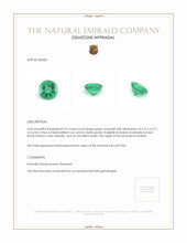 0.91 Ct. Emerald from Zambia Appraisal