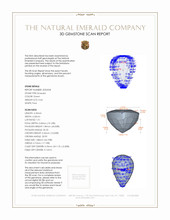 0.44 Ct. Emerald from Zambia 3 D Scan Report