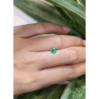 0.66 Ct. Emerald from Zambia Life Style