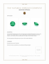 0.55 Ct. Emerald from Zambia Appraisal