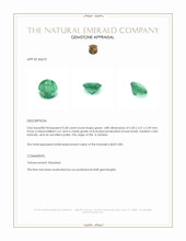0.58 Ct. Emerald from Zambia Appraisal