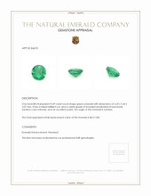 0.49 Ct. Emerald from Zambia Appraisal