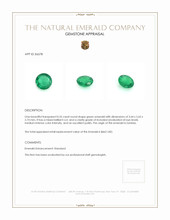 0.55 Ct. Emerald from Zambia Appraisal