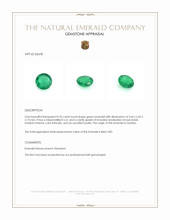 0.55 Ct. Emerald from Zambia Appraisal
