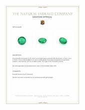 0.55 Ct. Emerald from Zambia Appraisal