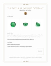 0.66 Ct. Emerald from Zambia Appraisal