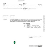 0.74 Ct. Emerald from Zambia Scan Report