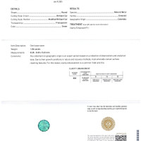 1.86 Ct. Emerald from Colombia Scan Report