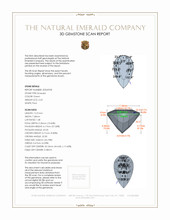2.23 Ct. Emerald from Colombia 3 D Scan Report