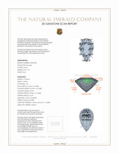 1.93 Ct. Emerald from Colombia 3 D Scan Report