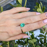 1.71 Ct. Emerald from Colombia Life Style