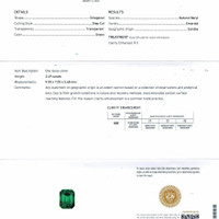2.49 Ct. Emerald from Zambia Scan Report