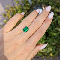 2.49 Ct. Emerald from Zambia Life Style
