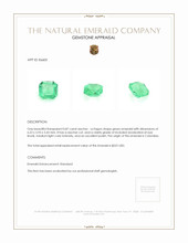 0.87 Ct. Emerald from Colombia Appraisal