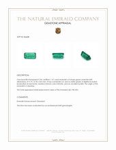 1.57 Ct. Emerald from Colombia Appraisal