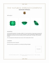 3.23 Ct. Emerald from Zambia Appraisal