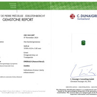3.23 Ct. Emerald from Zambia Scan Report