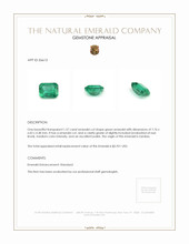 1.57 Ct. Emerald from Zambia Appraisal