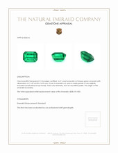 4.20 Ct. Emerald from Zambia Appraisal