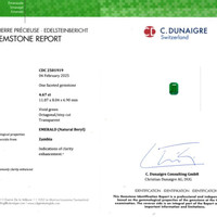 4.67 Ct. Emerald from Zambia Scan Report