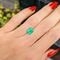 1.20 Ct. Emerald from Colombia Life Style