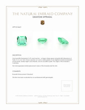 3.29 Ct. Emerald from Colombia Appraisal