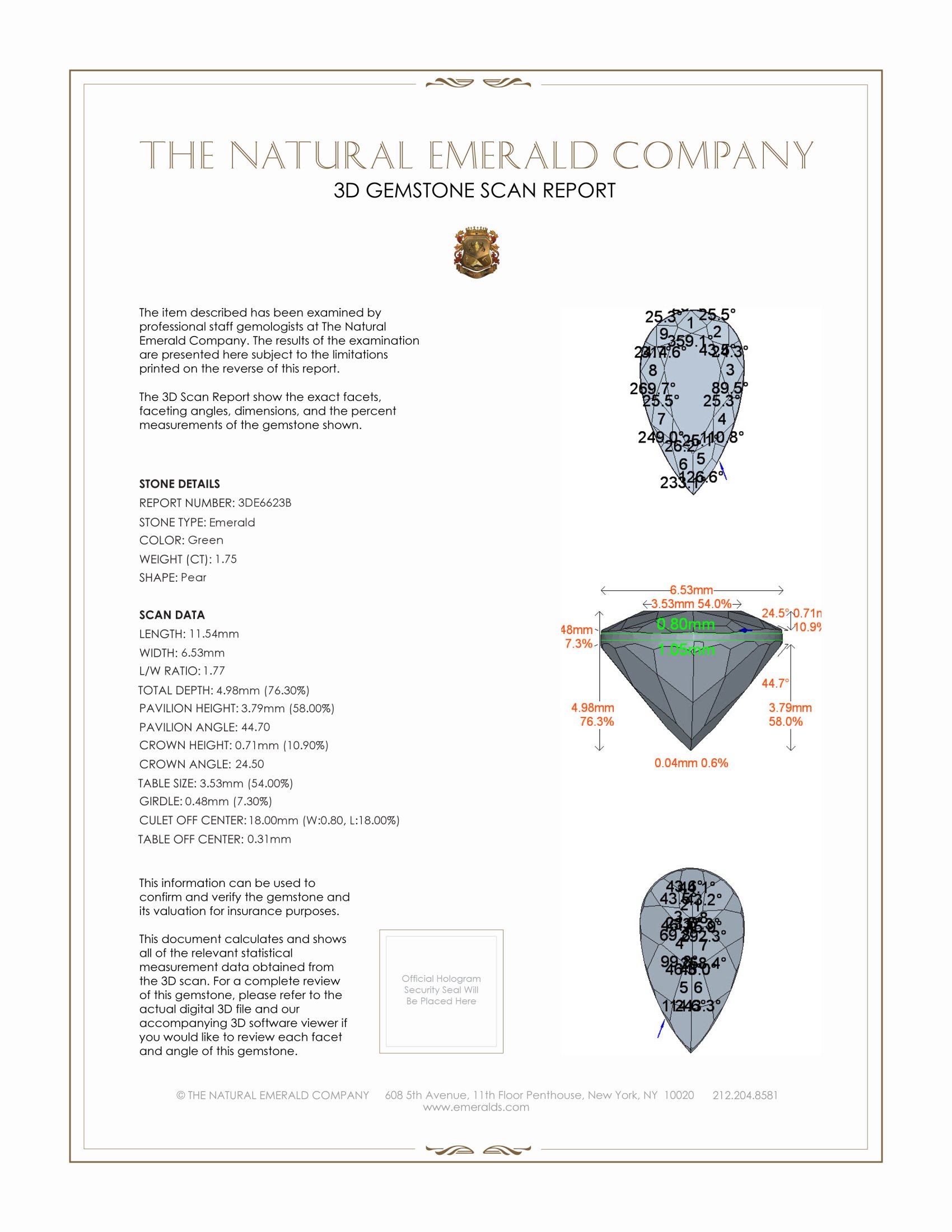 1.75 Ct. Emerald from Colombia