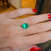 2.18 Ct. Emerald from Colombia Life Style