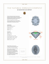 2.18 Ct. Emerald from Colombia 3 D Scan Report