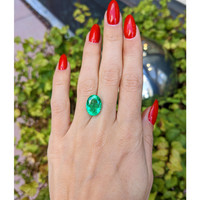 6.50 Ct. Emerald from Afghanistan Life Style