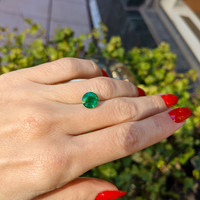 2.47 Ct. Emerald from Zambia Life Style