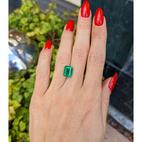 3.86 Ct. Emerald from Zambia Life Style