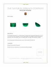 2.16 Ct. Emerald from Zambia Appraisal