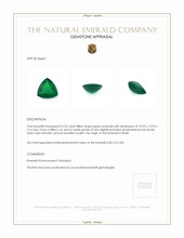 3.25 Ct. Emerald from Brazil Appraisal