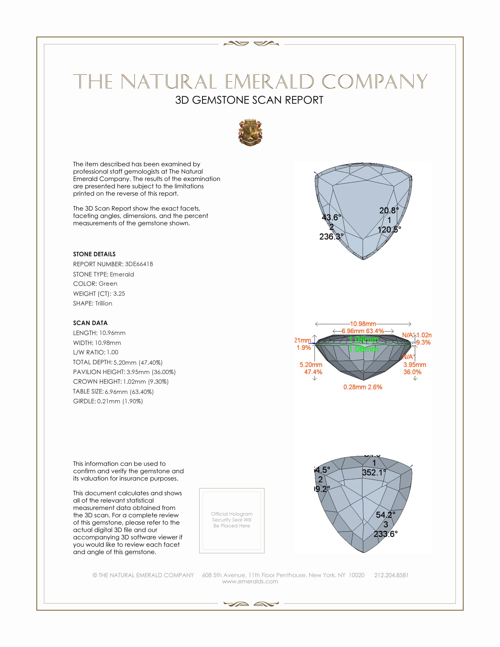 3.25 Ct. Emerald from Brazil
