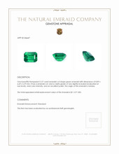 2.27 Ct. Emerald from Zambia Appraisal