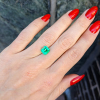 1.91 Ct. Emerald from Colombia Life Style
