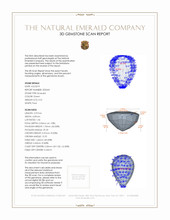 0.31 Ct. Emerald from Zambia 3 D Scan Report