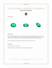 0.56 Ct. Emerald from Afghanistan Appraisal