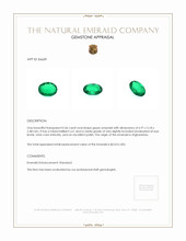 0.56 Ct. Emerald from Afghanistan Appraisal