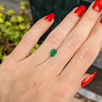 0.56 Ct. Emerald from Afghanistan Life Style