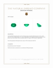 0.35 Ct. Emerald from Afghanistan Appraisal
