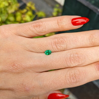0.35 Ct. Emerald from Afghanistan Life Style