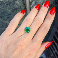 2.82 Ct. Emerald from Zambia Life Style