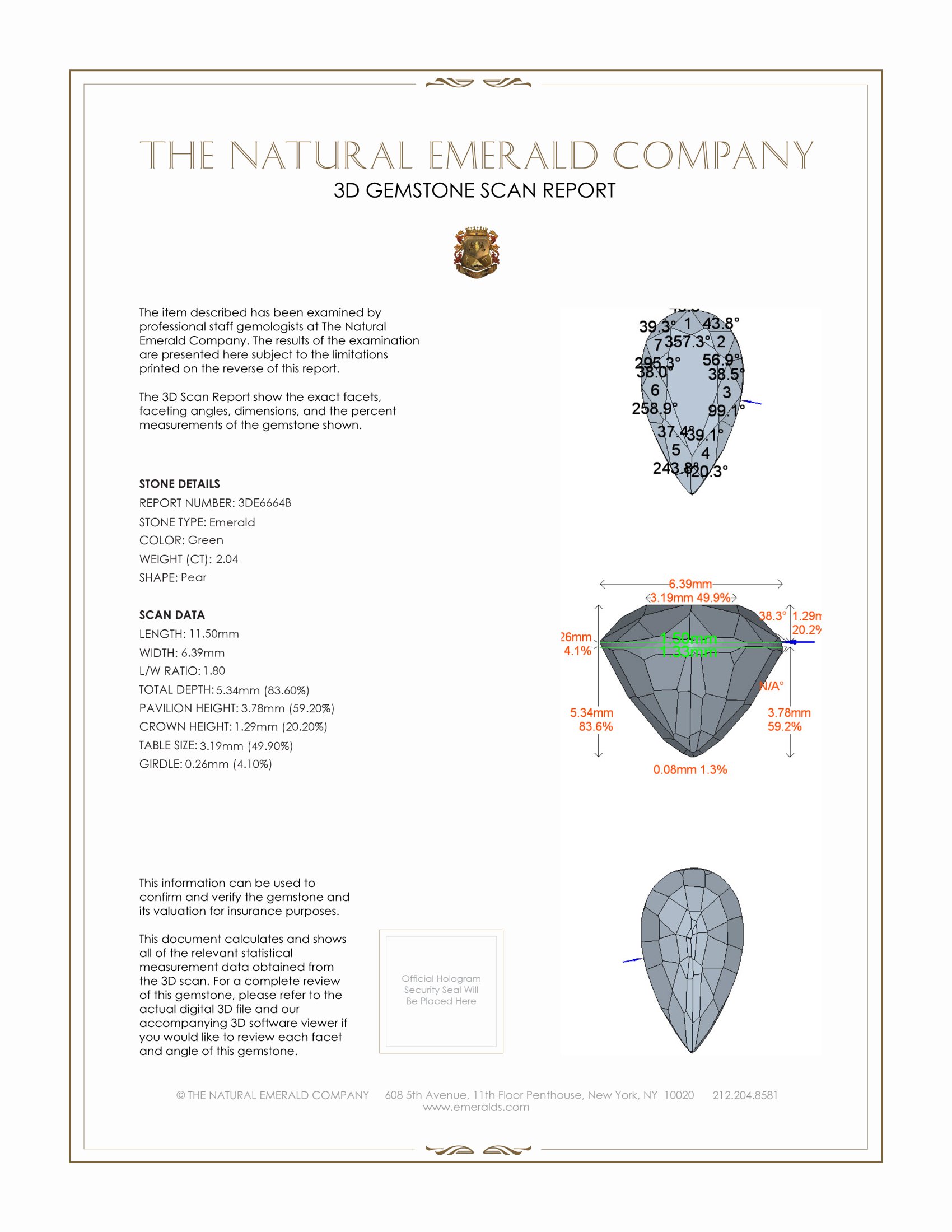 2.04 Ct. Emerald from Zambia