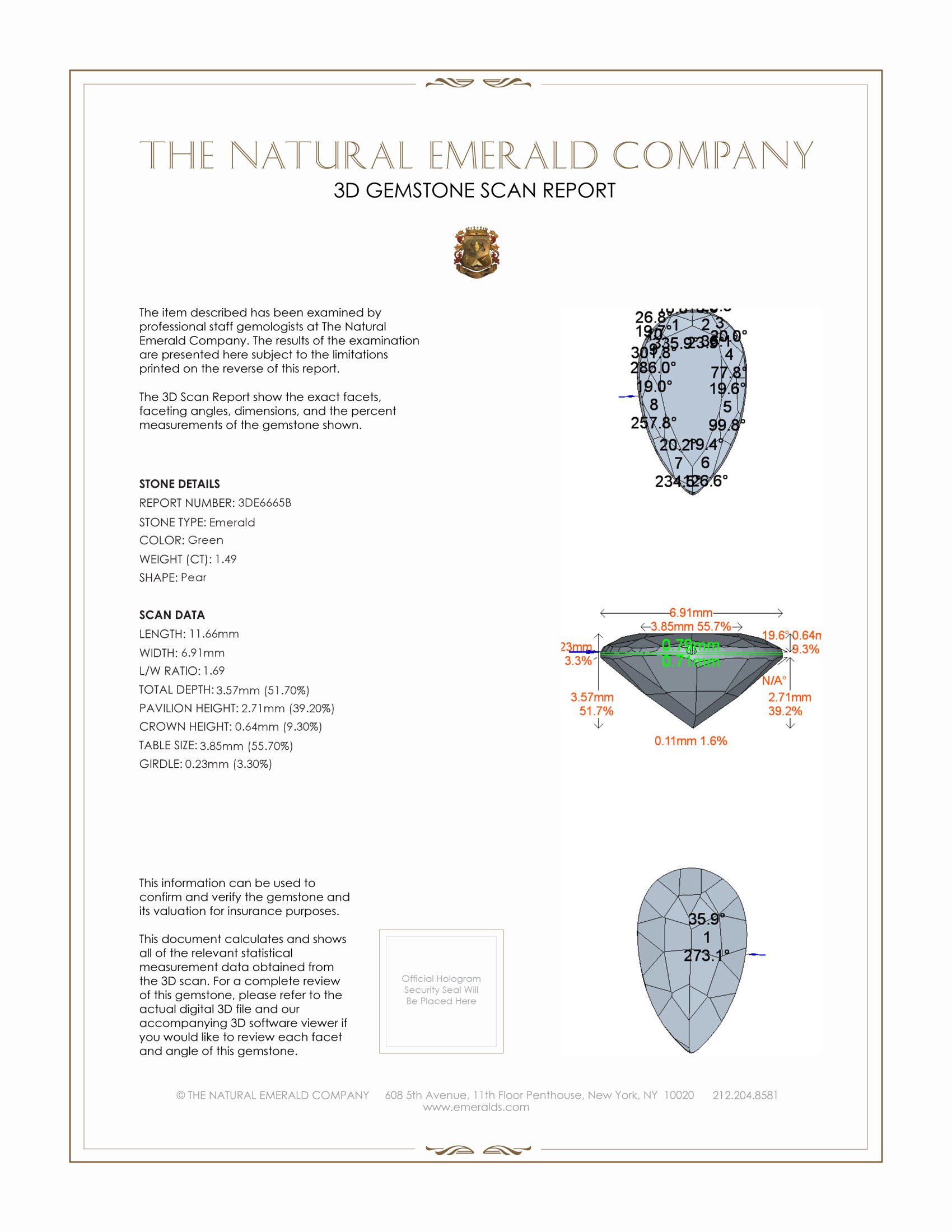1.49 Ct. Emerald from Brazil