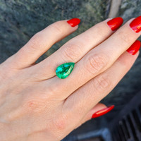 3.58 Ct. Emerald from Zambia Life Style